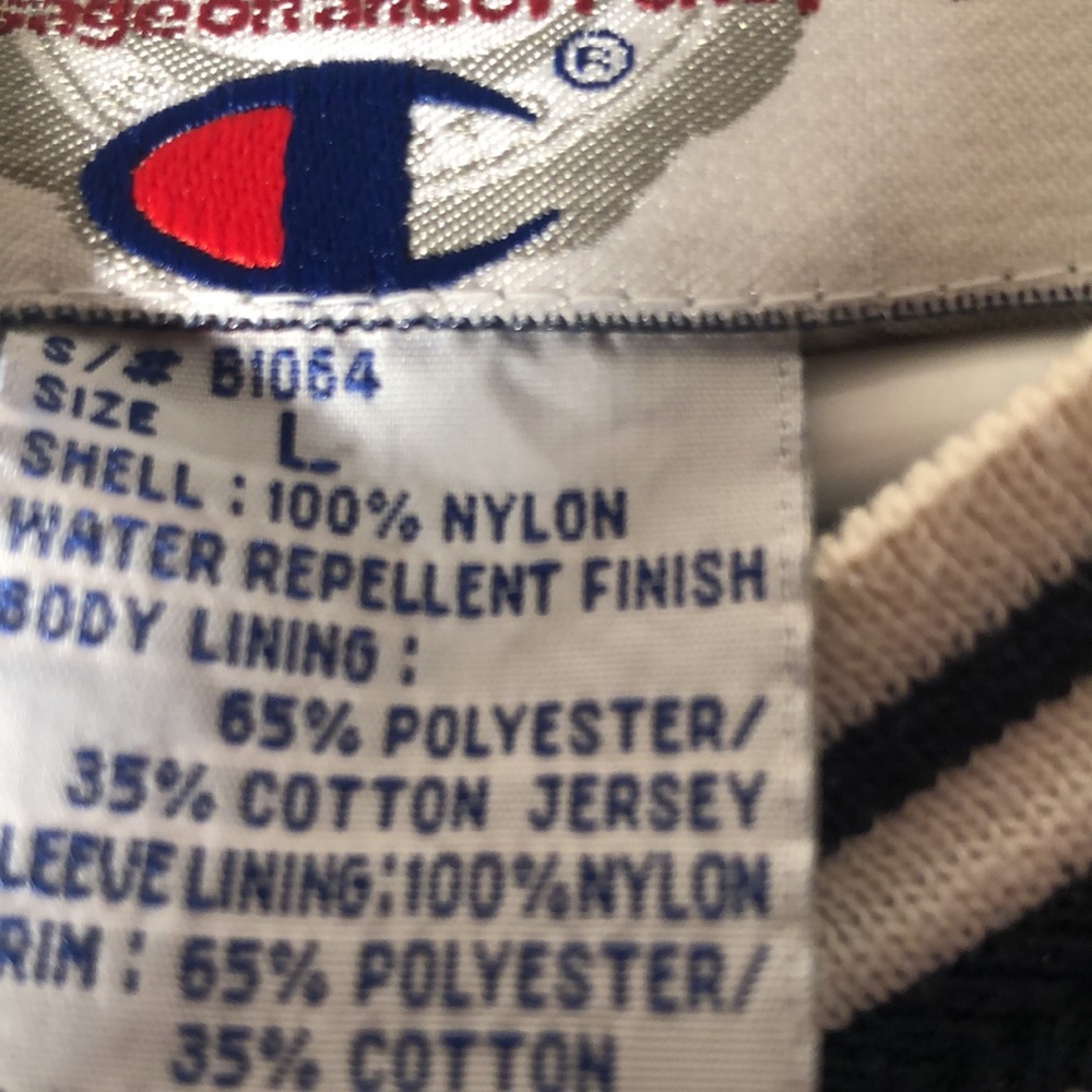 Champion Y2k Men’s Drawstring Nylon Pullover Jack… - image 5